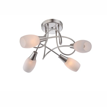 Lustra GILLIAN LP-45016-5D, 4 x E14, 40W, 230V, Cromat, Alb